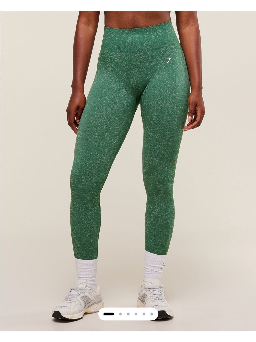 Gymshark Women’s High-Waist Green Seamless Leggings